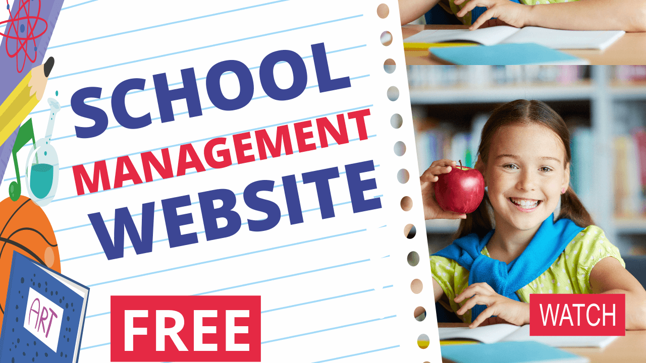FREE School Management WordPress Website Tutorial – Attendance, Results, Timetable, Notifications WPSchoolPress 2018
