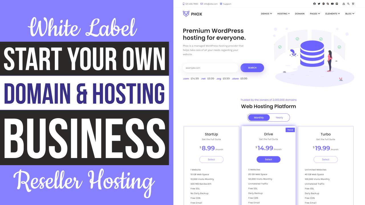 How to Start YOUR OWN Domain & Hosting Website & Business with WordPress & WHMCS – White Label Reseller Hosting
